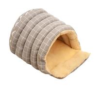 Covered Cat Beds,Removable Washable Warm House,Two-way Open Semi-Enclosed Dome Design Cat House Bed | for Puppy Kitten Play Corner Home Winter Christmas