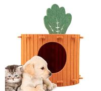 Covered Cat Kennel, Large Carrot Shaped Nest, Carrot-Shaped Basket with Blanket - for Home Dogs and Cats Pets Sleep Rest Small Medium Large