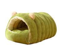 Covered Cat Sleeping House - Plush Warm Kitten Nest Soft Comfortable Retreat | Calming Cosy Retreat for Indoor Home Apartment Bedroom Living Room Balcony