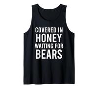 Covered in Honey Waiting for Bears Funny Gay Bear Lover Men Tank Top