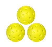 Covered Pickleball Balls - Quiet Practice Ball Set, 74mm Soft Design, Lightweight Training Equipment | 3x Pickleballs for Warm-up Exercises, Backyard, Lawn, Gi