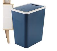Covered Waste Bucket - Kitchen Trash Can, Leak Proof Bin, Odor Seal Garbage Container | 13 Liter Rubbish Storage Bin For Home Bathroom Kitchen Bedroom Living Room Hotel Office Apartment Dormitory