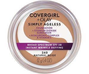 COVERGIRL - Olay Simply Ageless Foundation Natural Beige - 0.4 oz. (12 g)