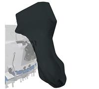 Coverify Full Outboard Motor Cover 25-50 HP for Short Transom Black 600D Heavy Duty Oxford Fabric Waterproof Outboard Engine Boat Motor Cover with Windproof Strap