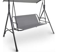 Coverify Replacement Swing Seat Cover, Durable 600D Oxford Fabric Garden Outdoor Swing Seat Cover, Universal Fit for 2&3-seater Swing Chair 113x47x47cm Grey