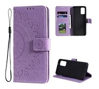 CoverKingz Mobile Phone Case Compatible with Samsung Galaxy A33 5G - Mobile Phone Case with Card Slots, Protective Cover - Foldable Smartphone Case, Mandala Motif Purple