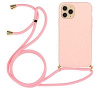 CoverKingz Mobile Phone Chain Compatible with iPhone 14 Pro Max, Mobile Phone Case Necklace Case, Silicone Case Cover, Mobile Phone Case for Hanging, Pink