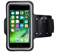 CoverKingz Sports Armband for Apple iPhone 7 - iPhone 8 Black Wristband Fitness Case Jogging-Cover with key compartment Phone Pocket Running-Case Workout Holder Black Fitness-Armband