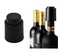 CoverKingz Wine Stopper - Vacuum Wine Bottle Stopper with Date Marker - Wine Stopper - Pump Stopper for Wine Bottles - Wine Stopper Black