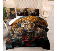Coverless Duvet Single Animal Orange Red Coverless Duvet Kids Microfiber Comforter All Seasons Quilted Bedspread Breathable Quilted Bed Throw Soft Bed Comforter+2 Pillowcases(50x75cm) 173x218cm
