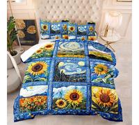 Coverless Duvet Single Brown Blue Yellow Coverless Duvet Kids Microfiber Comforter All Seasons Quilted Bed Throw Breathable Quilted Bedspreads Soft Bed Comforter+2 Pillowcases(50x75cm) 173x229cm