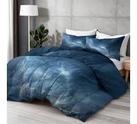 Coverless Duvet Super King 7.5 Tog, Fantasy Tornadoes Lightning Storms Duvet, All Seasons Reversible Comforter with 2 Pillowcases, Soft & Breathable Quilt for Adults Teens, Blue