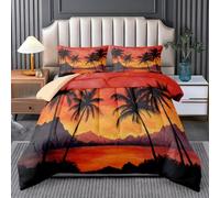 Coverless Duvet Super King 7.5 Tog Tropical Palm Tree All Season