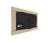 Covermates Outdoor Half TV Cover - Various Sizes, Light Weight Material, Weatherproof, Dustproof, Cinching Drawcord, Outdoor TV Covers, 41W x 4D x 25H, Classic Tan