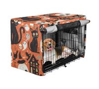 Covers for Dog Crates Kennel Covers for Puppy Dog Crate Protector Halloween Skulls Cat Spooky Haunted House
