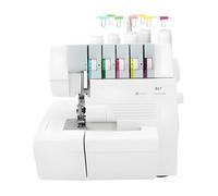 Coverstitch & Overlock Sewing Machine - Heavy-Duty 2-3-4-5 Thread Serger with Built-in Trim Trap & Snap-on Presser Feet for Beginners & Professionals