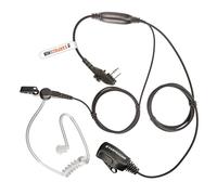 Covert Acoustic Tube Earpiece Compatible with Midland Radio G15Pro G18 HYT Hytera HYT210 PD405 PD505 TC-620 Walkie Talkie lapel PTT 2-pin with Screw