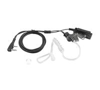 Covert Acoustic Tube Security Earpiece with PTT Mic Covert Security Headset2Pin Radios for BaoFeng for UV-5R Mini Quansheng UV-K5 Midland Radiation Protection Noise Reducing Transparent Design
