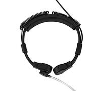 Covert Throat Microphone Headset 3.5mm PTT Earpiece Acoustic Tube for Mobile Phone Adjustable Size