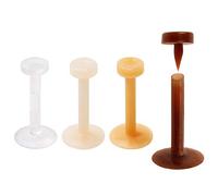 Covet Jewelry BioFlex/PTFE Flesh Tone Retainer with Removable Top, ptfe