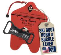 Covey Sports Ski Boot Buckle Lever & Boot Horn Bundle - Rugged USA Made Tools Transform Foot Entry & Buckle Control - For Putting On, Tightening, & Carrying Your Snow Skiing Equipment