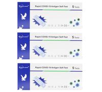 Covid-19 Lateral Flow Test Kit, Rapid Antigen Self-Test Kit for SARS-CoV-2 at Home, Easy and Quick Covid Test Kit with 15-Minute Results, Pack of 15 Test Kit