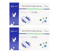 Covid-19 Lateral Flow Test Kit, Rapid Antigen Self-Test Kit for SARS-CoV-2 at Home, Easy and Quick Covid Test Kit with 15-Minute Results, Pack of 2 Test Kit