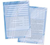 Covid-19 NHS Client Cards A6 Size - Salon and Therapist Customer Consultation Record - Treatment Services Essentials - Profile and Recording Forms - Beauty Stationery - 105x148mm - Pack of 25