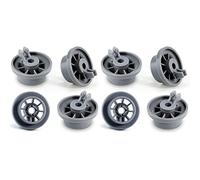 Covienapp Dishwasher Basket Wheel Lower Basket Wheel Pack of 8 Replacement for Bosch Kenmore Siemem Neff Universal Dishwasher Cutlery Basket 165314
