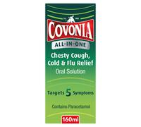 Covonia All-In-One Chesty Cough, Cold & Flu Relief 160ml 160 ml