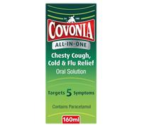 Covonia All-In-One Chesty Cough, Cold & Flu Relief 160ml