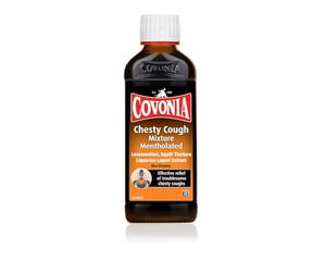 Covonia Chesty Cough Mixture mentholated 180ml effective relief of troublesome chesty cough