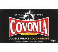 Covonia Double Impact Cough Drops Original Flavor, Menthol Vapour, 51g