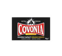 Covonia Double Impact Cough Drops Original Flavour , Powerful Menthol Vapours , Suitable for Vegetarians , Alcohol Free Cough Drops , 51g