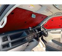 Covprotec Front Set Of Thermal Blinds, Compatible/Replacement For Volkswagen Transporter T6.1 (2020-Date) Backing Colour In Red