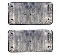 Covprotec Pair Of Middle Thermal Blinds, Compatible/Replacement For Renault Trafic (2001-2014) Backing Colour In Charcoal