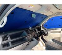 Covprotec Pair Of Middle Thermal Blinds, Compatible/Replacement For Vauxhall Vivaro Life (2019-Date) Backing Colour In Blue