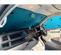 Covprotec Pair Of Middle Thermal Blinds, Compatible/Replacement For Volkswagen Transporter T6.1 (2020-Date) Backing Colour In Aqua