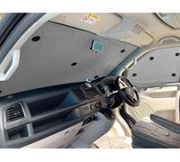 Covprotec Pair Of Middle Thermal Blinds, Compatible/Replacement For Volkswagen Transporter T6 (2016-2020) Backing Colour In Light Grey