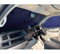 Covprotec Pair Of Middle Thermal Blinds, Compatible/Replacement For Volkswagen Transporter T7 (2020-Date) Backing Colour In Navy