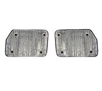 Covprotec Pair Of Rear 1/4 Thermal Blinds SWB Vans, Compatible/Replacement For Peugeot Traveller (2017-Date) Backing Colour In Tango Orange