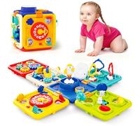 Covsen Montessori Toys for 1+ Year Old Girl - 6 in 1 Busy Board for Toddlers Age 1 2 3 4 - Early Development Educational Sensory Toys Gifts for the