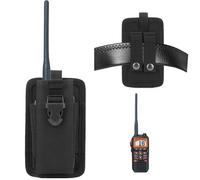 Covthch Holster Case Compatible with Cobra MR HH350 FLT Marine Radio, VHF Marine Radio Case Compatible with Uniden Atlantis 275/MHS75/Atlantis 155/MHS338BT Handheld Two-Way VHF Marine Radio (Bag Only)
