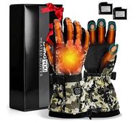 COVVY Heated Gloves for Men Women, 7.4V 3000mAH Rechargeable Battery Touchscreen Ski Heating Gloves, 3 Adjustable Heating Levels, Hand Warmer for Winter Skiing Hunting Cycling Camping(M)