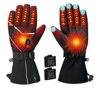 COVVY Heated Gloves: Touchscreen Waterproof Heating Gloves for Men, 3 Levels Adjustable and Last 8 Hours, Rechargeable 7.4V 3000mAh Battery, Hand Warmer Gloves, Women Heated Glove Winter, Ski Gloves