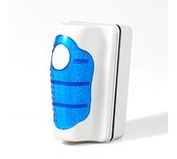 COVVY Magnetic Aquarium Fish Tank Glass Cleaner Brush- Scrubber Floating Clean Brush For Aquatic Algae Cleaning-Big Medium Small Size(S,Blue)