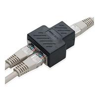 COVVY RJ45 Splitter Connector Female to Female Network Adapter 1 to 2 Female Port CAT 5/CAT 6 LAN Ethernet Cable Dual Socket Connector Adapter -1 PCS