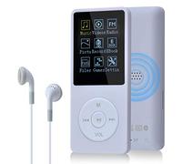 COVVY Slim Music Player 8 GB Portable Lossless Sound 70 Hours Screen MP3 Player Support up to 64 GB (White)