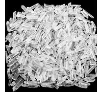 Covzoe 1Lb Clear Quartz Crystals Points, 0.6-1.6 Inch Long Natural Crystal Wands Bulk, Irregular Shape Rough Decorative Crystal Stones for Meditation, Yoga, Cleansing, Energy