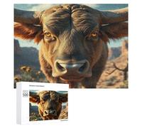 Cow 500 Piece Jigsaw Puzzles Suitable Adults Children Paisaje Edificio Jigsaws Stress Relief Busy Lifestyles Colourful Challenge Great Gift Home Decor 500 PCS